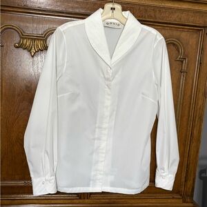 Orvis Elegant White Dress Shirt